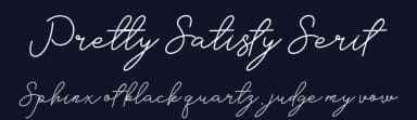 Pretty Satisfy Serif by PutraCetol Studio — Serif Font — thumbnail 2