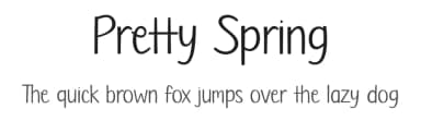 Pretty Spring by Misti's Fonts — Script Handwritten Font — thumbnail 1