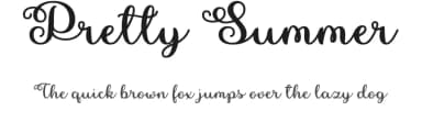 Pretty Summer by Misti's Fonts — Script Handwritten Font — thumbnail 1