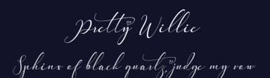 Pretty Willie by Yoga Letter — Script Handwritten Font — thumbnail 2