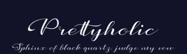 Prettyholic by Utopia Latjuba — Script Handwritten Font — thumbnail 2