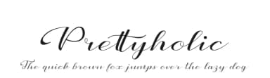 Prettyholic by Utopia Latjuba — Script Handwritten Font — thumbnail 1