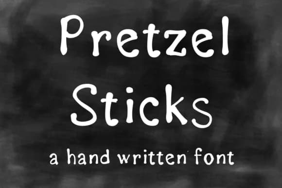 Pretzel Sticks Font by ashley_lynne18 — Script Handwritten Font