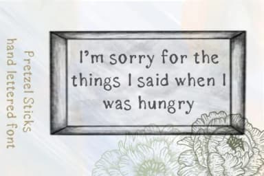 Pretzel Sticks Font by ashley_lynne18 — Script Handwritten Font — thumbnail 2