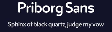 Priborg Sans by Pirated Material — Sans Serif Font — thumbnail 2