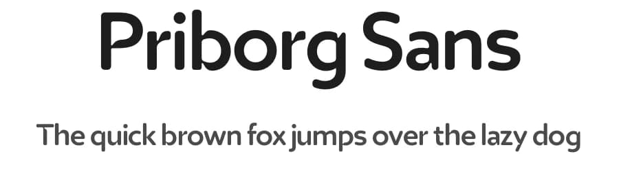 Priborg Sans by Pirated Material — Sans Serif Font