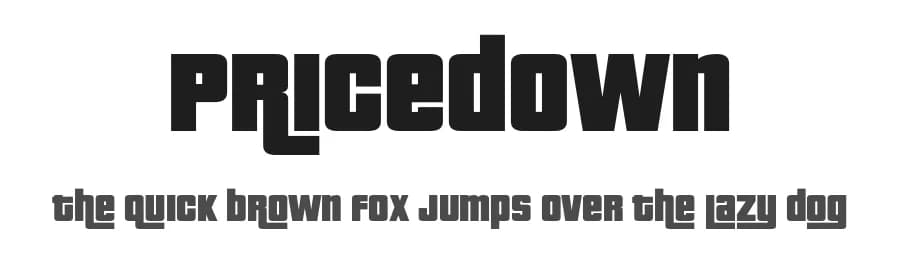 Pricedown by Typodermic Fonts — Sans Serif Font