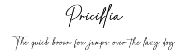 Pricillia by RantautypeStudio — Script Handwritten Font — thumbnail 1