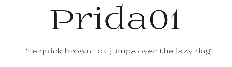 Prida01 by gluk — Serif Font