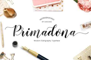 Primadona Font by Unicode Studio — Script Handwritten Font — thumbnail 1