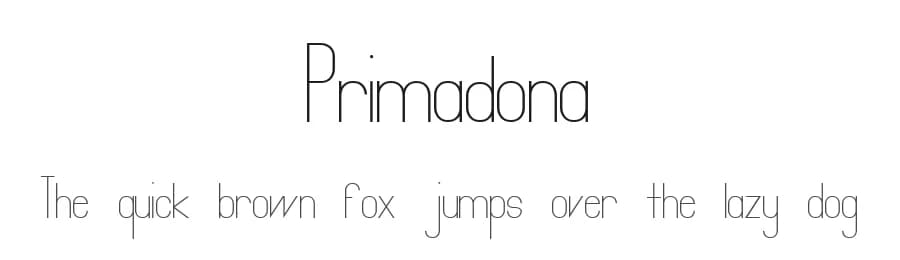 Primadona by Cenz Qobbal — Sans Serif Font