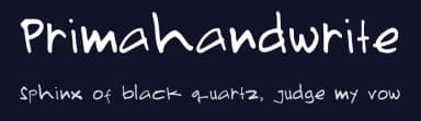 Primahandwrite by Voltage — Script Handwritten Font — thumbnail 2