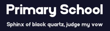 Primary School by Chequered Ink — Sans Serif Font — thumbnail 2