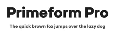 Primeform Pro by Punchform — Sans Serif Font — thumbnail 1