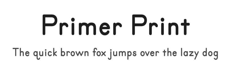Primer Print by Typodermic Fonts — Sans Serif Font