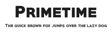 Primetime by Herofonts — Sans Serif Font — thumbnail 1