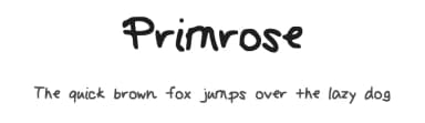 Primrose by Font Fabulous — Script Handwritten Font — thumbnail 1