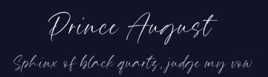 Prince August by Timur Type — Script Handwritten Font — thumbnail 2