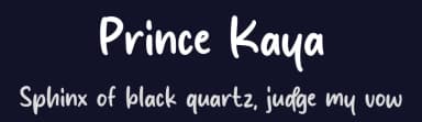 Prince Kaya by MJType — Script Handwritten Font — thumbnail 2