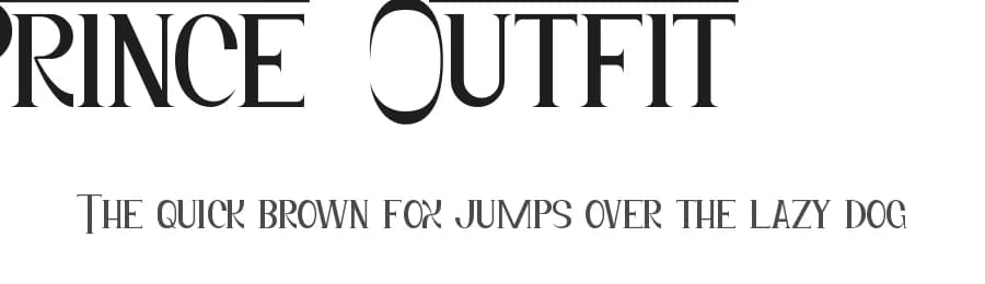 Prince Outfit by Edric Studio — Serif Font