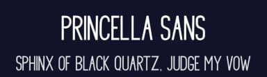 Princella Sans by Amarlettering - Takiy — Sans Serif Font — thumbnail 2
