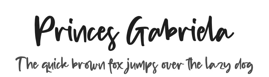 Princes Gabriela by Perspectype Studio - Letterena.com — Script Handwritten Font