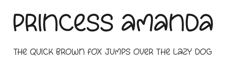 Princess Amanda by MJType — Script Handwritten Font