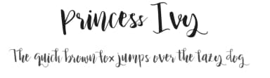 Princess Ivy by Creative Fabrica — Script Handwritten Font — thumbnail 1