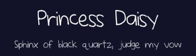Princess Daisy by Sam Kasten — Script Handwritten Font — thumbnail 2