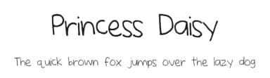 Princess Daisy by Sam Kasten — Script Handwritten Font — thumbnail 1