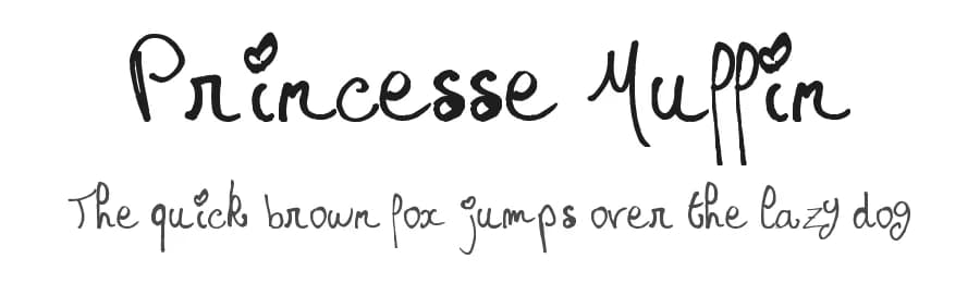 Princesse Muffin by claire — Script Handwritten Font