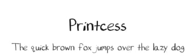 Printcess by Melissa Colburn — Script Handwritten Font — thumbnail 1