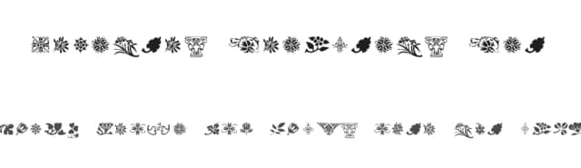 Printers Ornaments One by Dixie's Delights — Dingbats Font