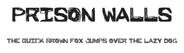 Prison Walls by Cumberland Fontworks — Script Handwritten Font
