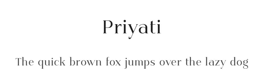 Priyati by Jipatype — Serif Font — preview 1