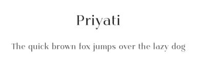 Priyati by Jipatype — Serif Font — thumbnail 1