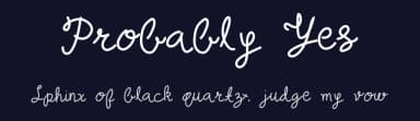 Probably Yes by Geronimo Font Studios — Script Handwritten Font — thumbnail 2