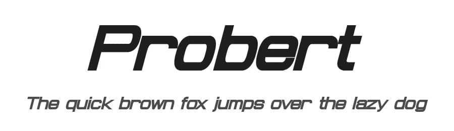 Probert by Pixel Sagas — Sans Serif Font