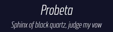 Probeta by deFharo — Sans Serif Font — thumbnail 2