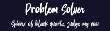 Problem Solver by Gassstype — Script Handwritten Font — thumbnail 2