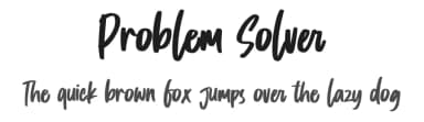 Problem Solver by Gassstype — Script Handwritten Font — thumbnail 1