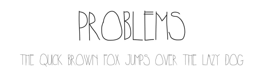 Problems by Skyhaven Fonts — Script Handwritten Font