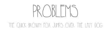 Problems by Skyhaven Fonts — Script Handwritten Font — thumbnail 1