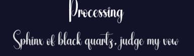 Processing by Andi Moz — Script Handwritten Font — thumbnail 2