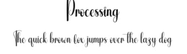 Processing by Andi Moz — Script Handwritten Font — thumbnail 1