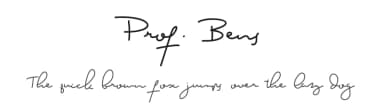 Prof. Bens by Nuryanto Dwi — Script Handwritten Font — thumbnail 1