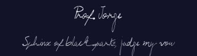 Prof. Jorge by Lea_K. — Script Handwritten Font — thumbnail 2