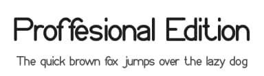 Proffesional Edition by weknow — Sans Serif Font — thumbnail 1