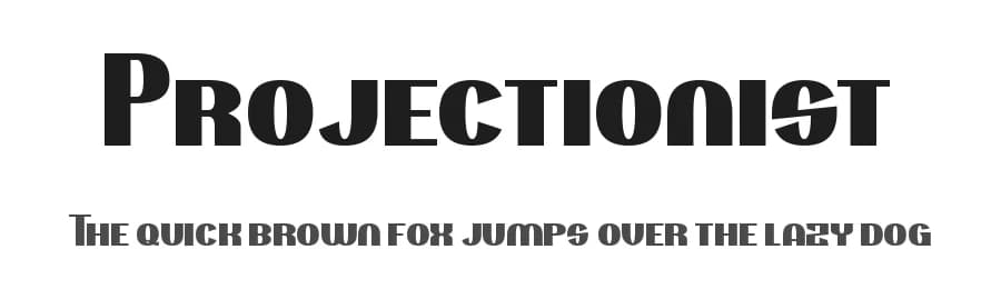 Projectionist by Chequered Ink — Sans Serif Font
