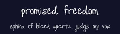 Promised Freedom by Kimberly Geswein — Script Handwritten Font — thumbnail 2
